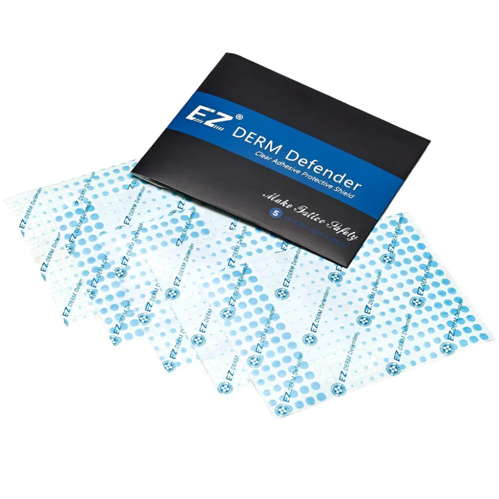 EZ PREMIUM Derm Defender Tattoo Adhesive Protective Shield Portable Package