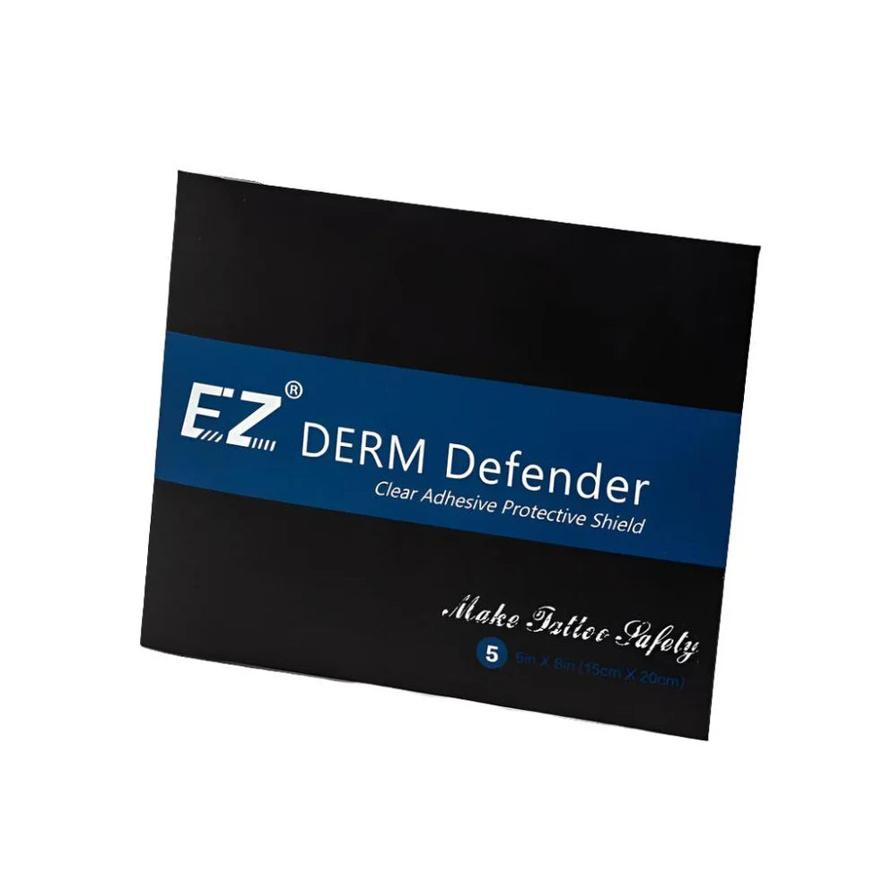 EZ PREMIUM Derm Defender Tattoo Adhesive Protective Shield Portable Package